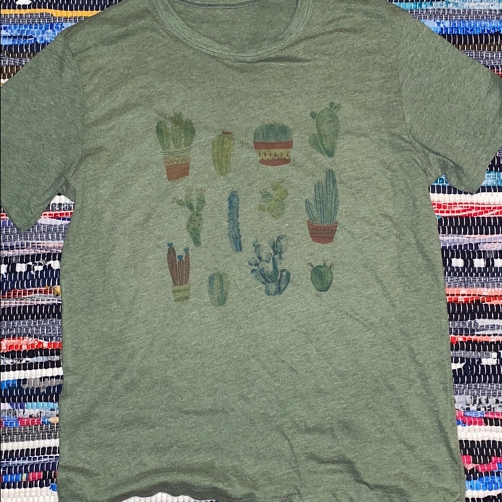 green cactus t shirt